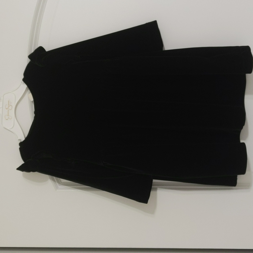Crewcuts Black Velvet Dress Size 2